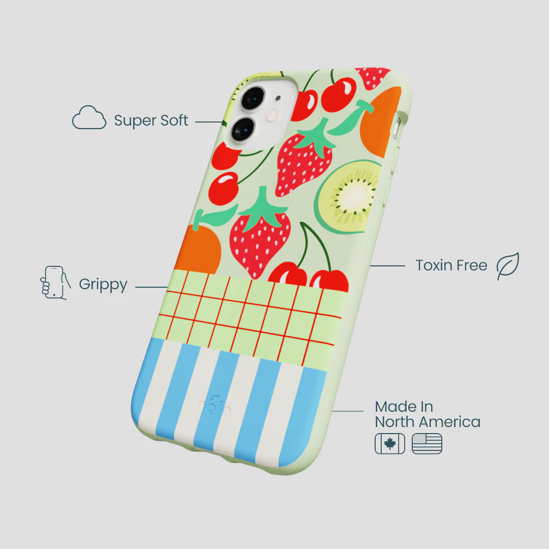 Sage Green Fresh Picnic iPhone 11 Case - Image 4