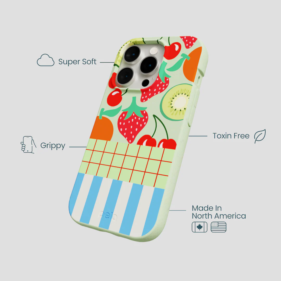 Sage Green Fresh Picnic iPhone 15 Pro Case - Image 4