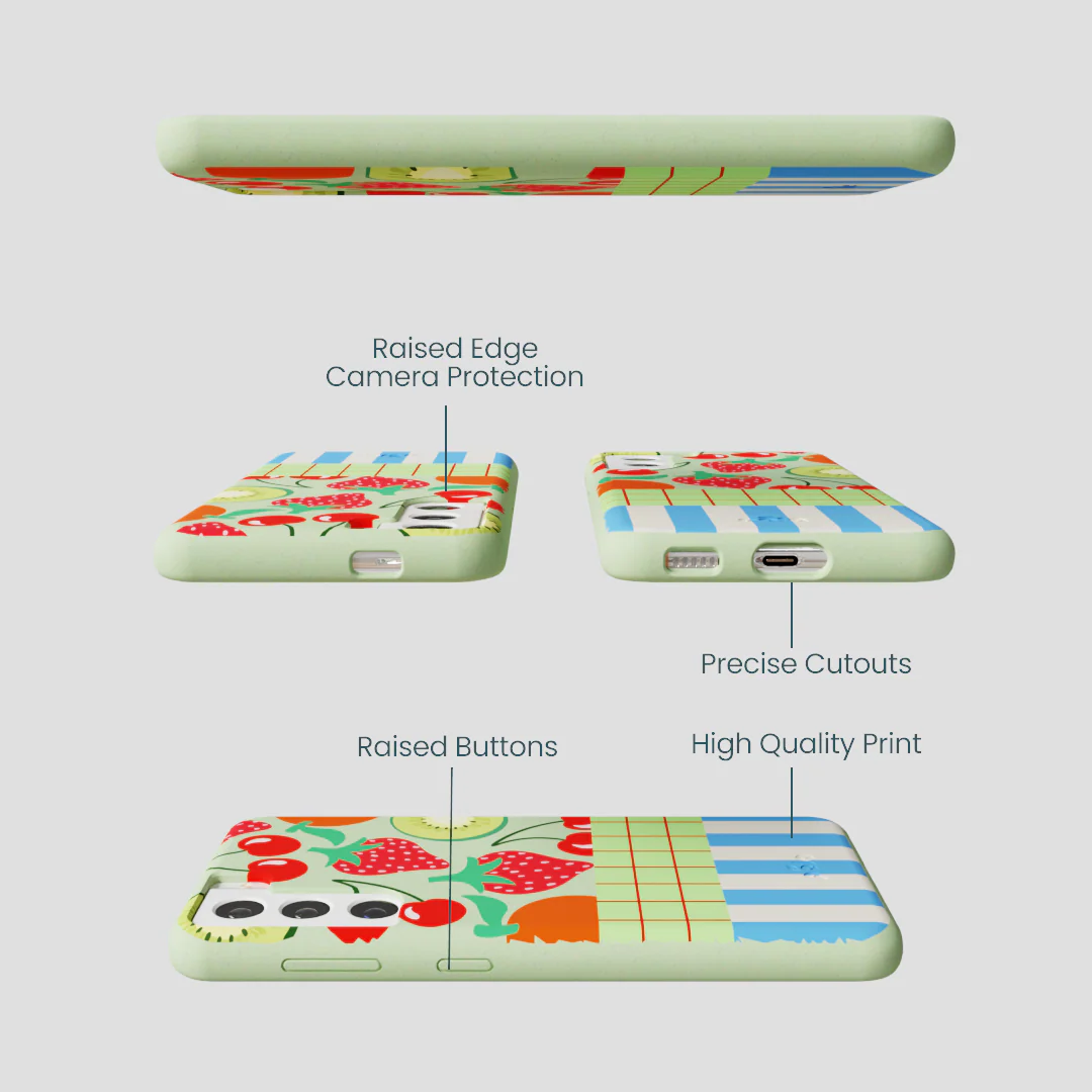 Sage Green Fresh Picnic Samsung Galaxy S21 Case - Image 3