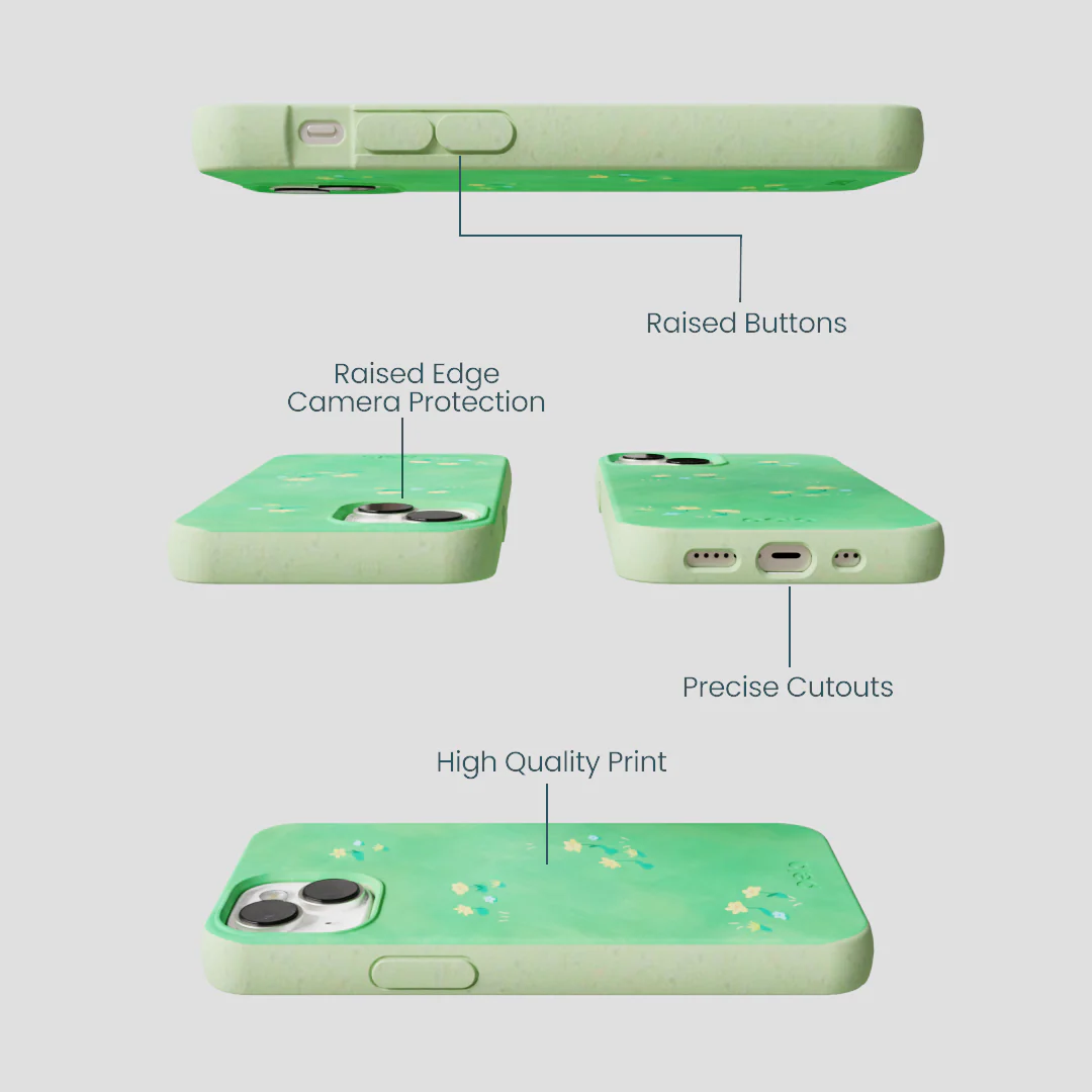 Sage Green Green Fields iPhone 13 Mini Case - Image 3