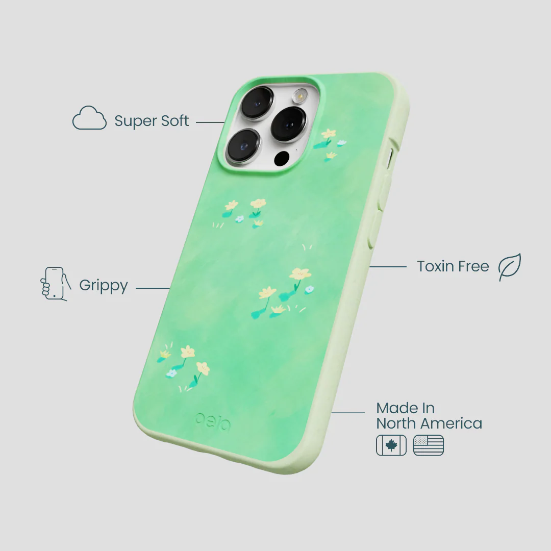 Sage Green Green Fields iPhone 13 Pro Case - Image 4