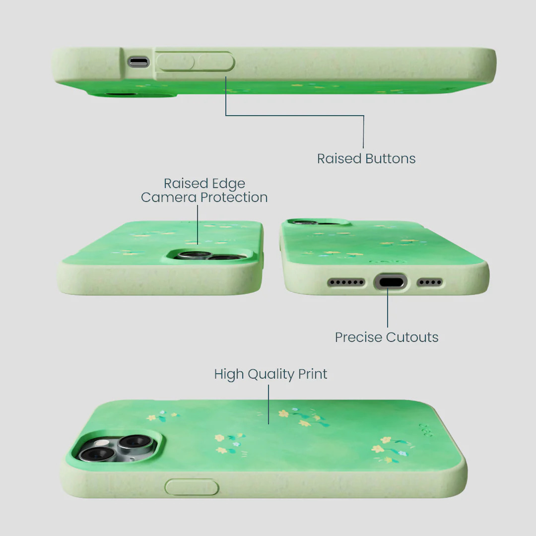 Sage Green Green Fields iPhone 14 Plus Case - Image 3