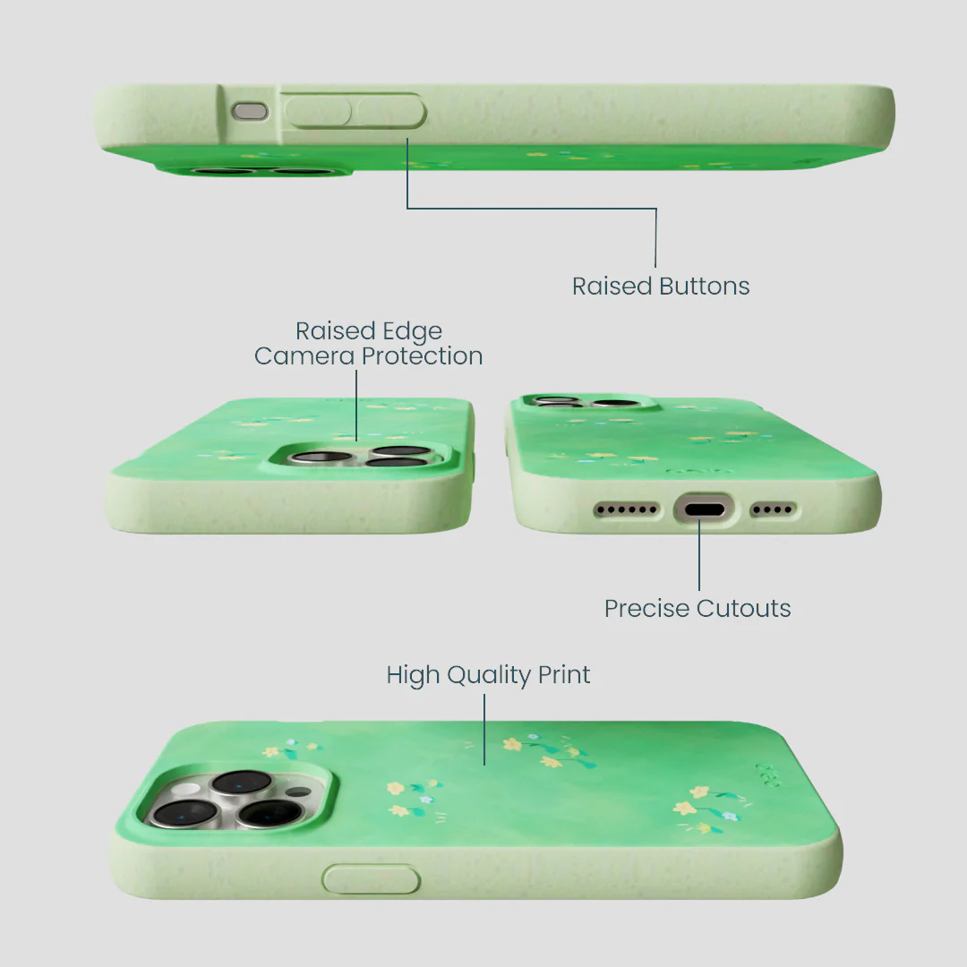 Sage Green Green Fields iPhone 14 Pro Max Case - Image 3