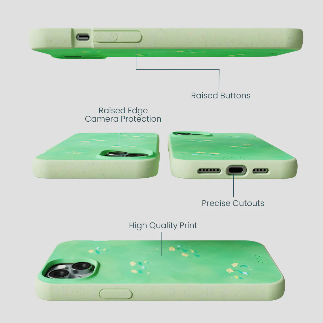 Sage Green Green Fields iPhone 15 Plus Case - Image 3