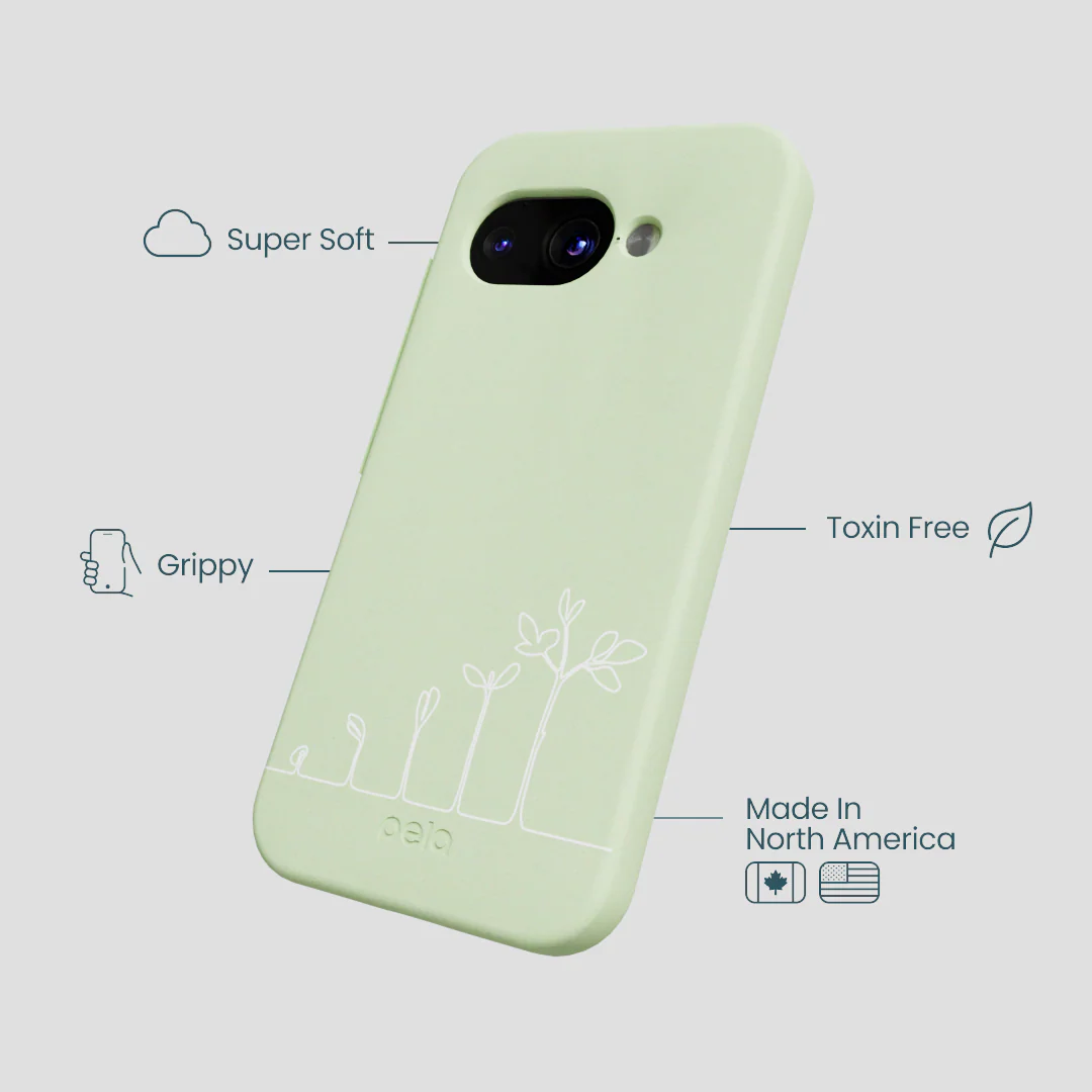 Sage Green Grow and Flourish Google Pixel 9a Case - Image 3