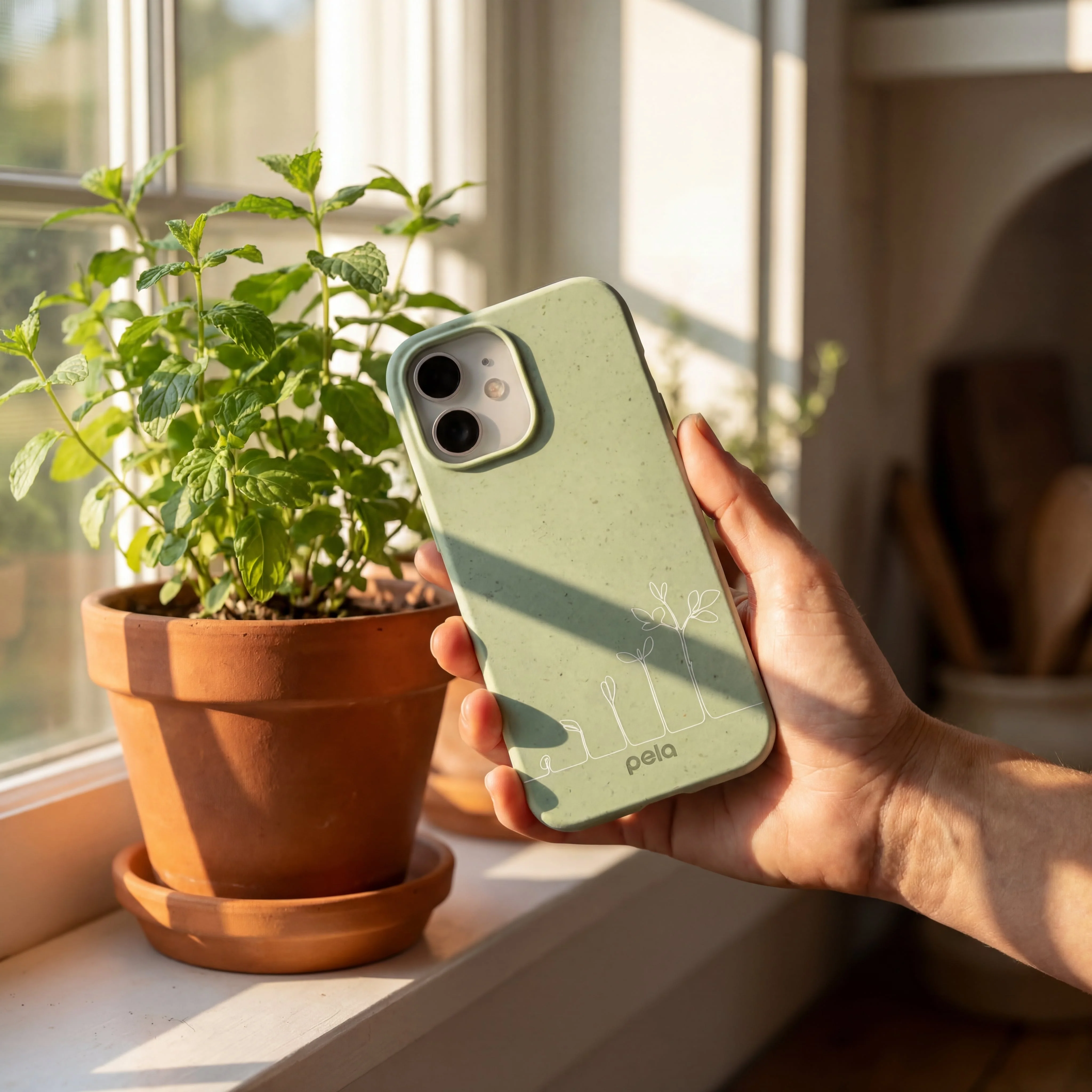 Sage Green Grow and Flourish iPhone 16e/17e Case - Image 2