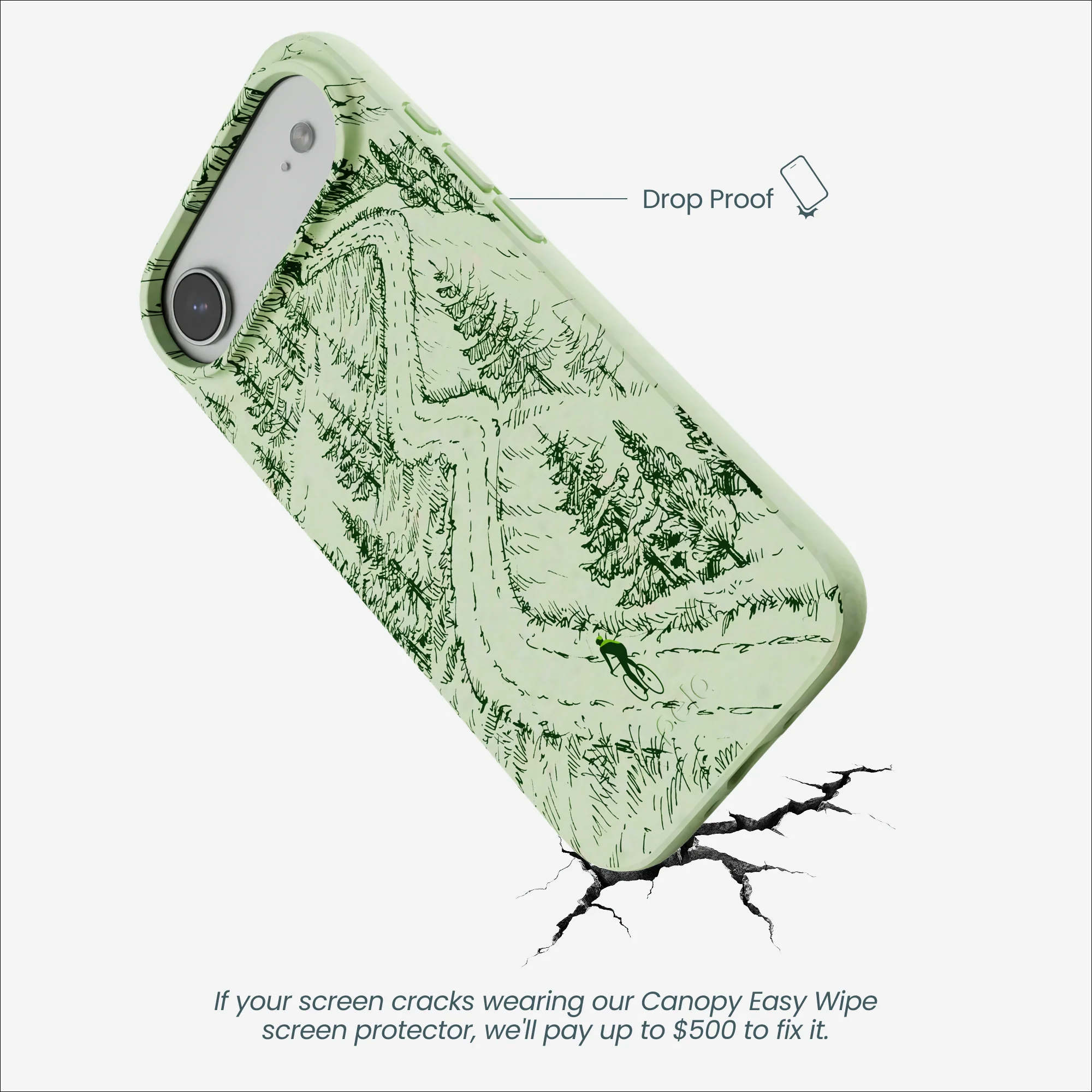 Sage Green Into the Mountains iPhone Air Case - Image 5