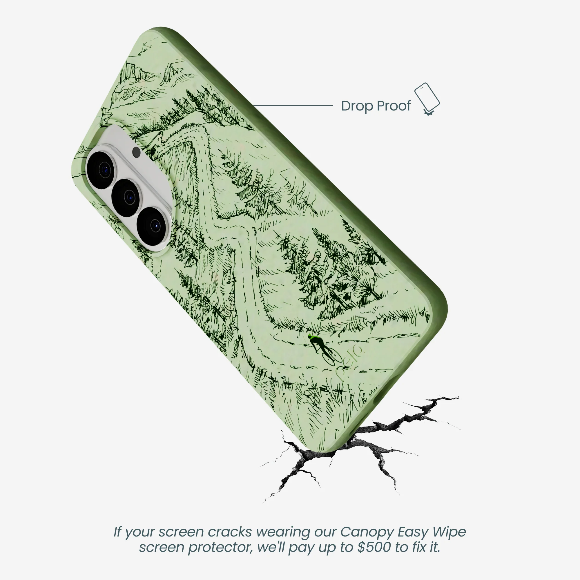 Sage Green Into the Mountains Samsung Galaxy S26 Case - Image 4