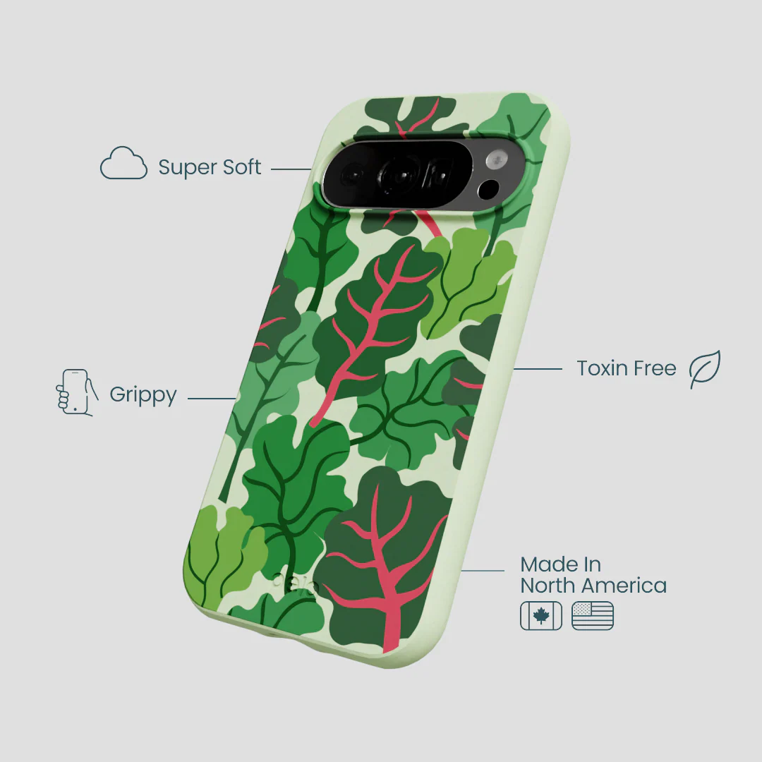 Sage Green Leafy Greens Google Pixel 10/10 Pro Case - Image 4