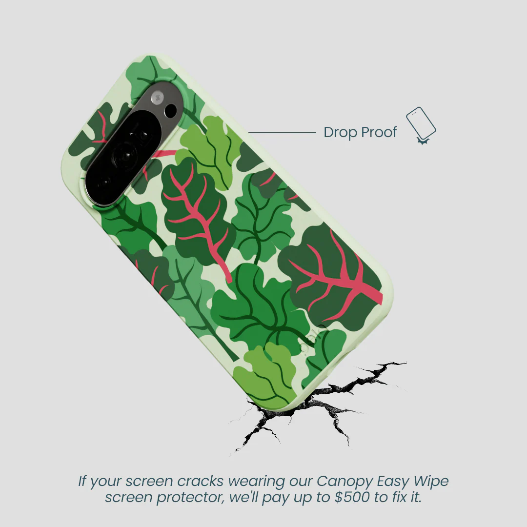 Sage Green Leafy Greens Google Pixel 10/10 Pro Case - Image 5