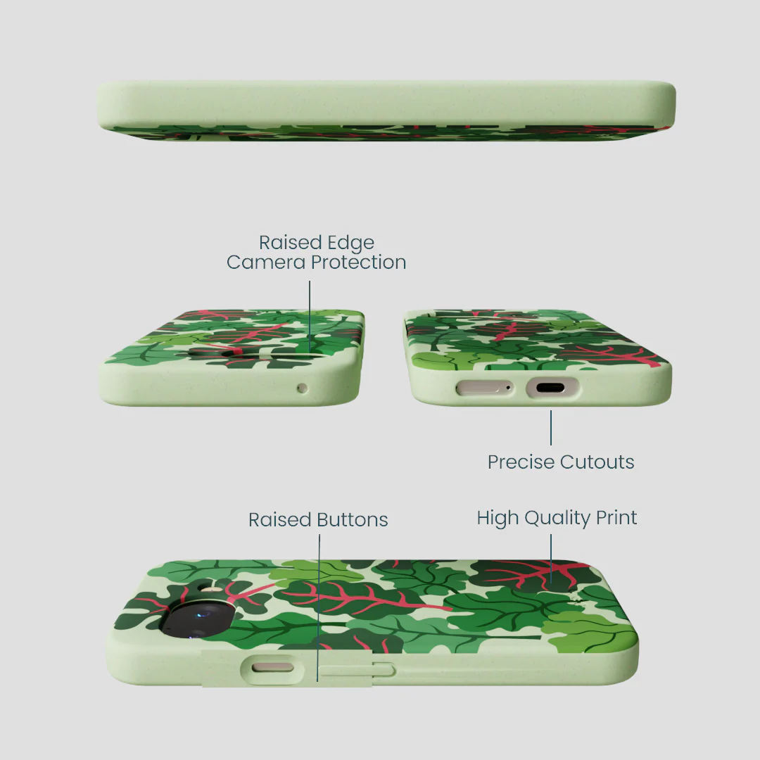 Sage Green Leafy Greens Google Pixel 9a Case - Image 3