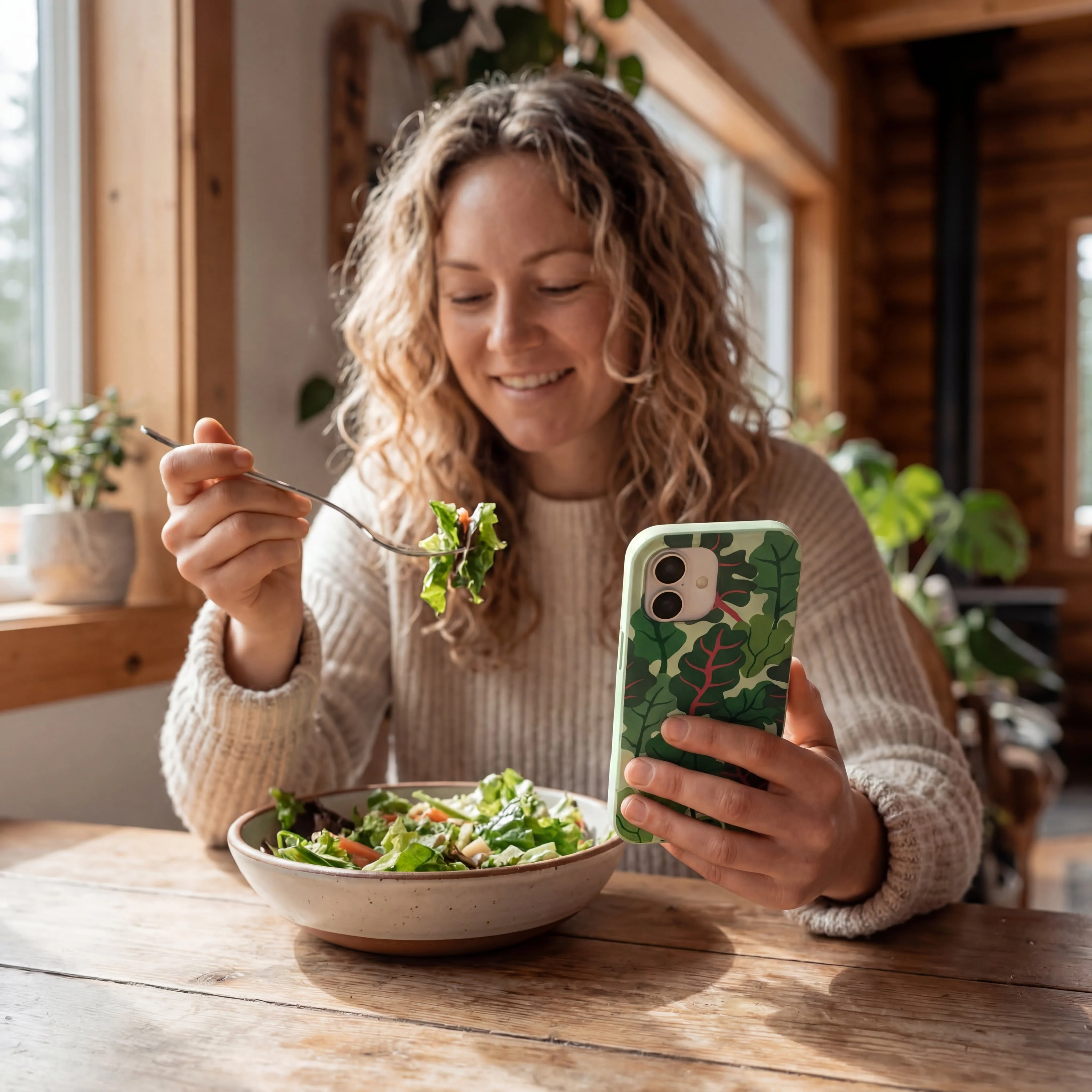 Sage Green Leafy Greens iPhone Air Case - Image 2