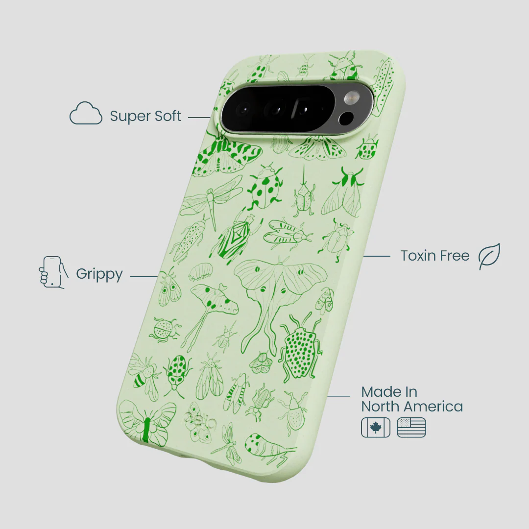 Sage Green Linear Entomology Google Pixel 10 Pro XL Case - Image 3