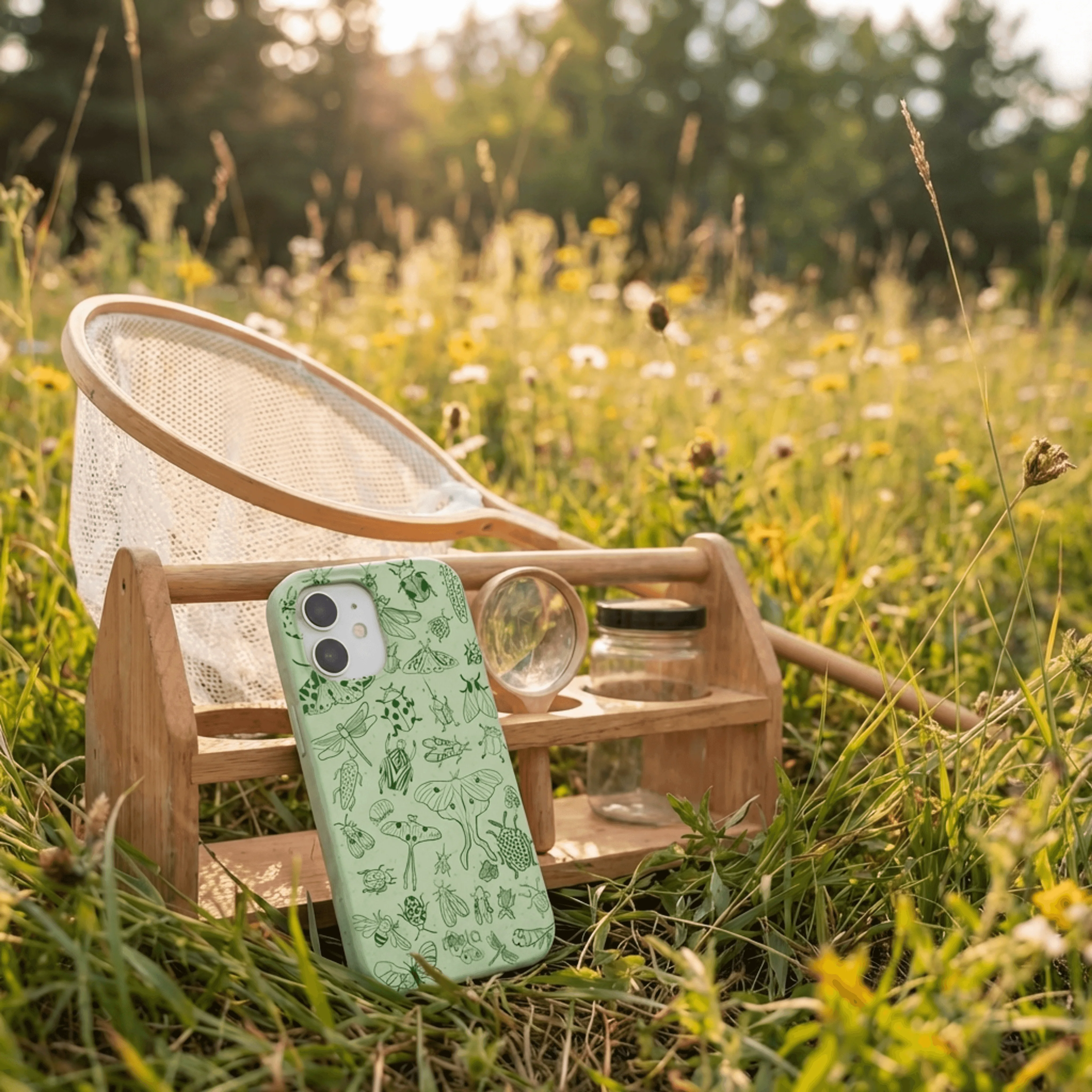 Sage Green Linear Entomology iPhone 17 Case - Image 2