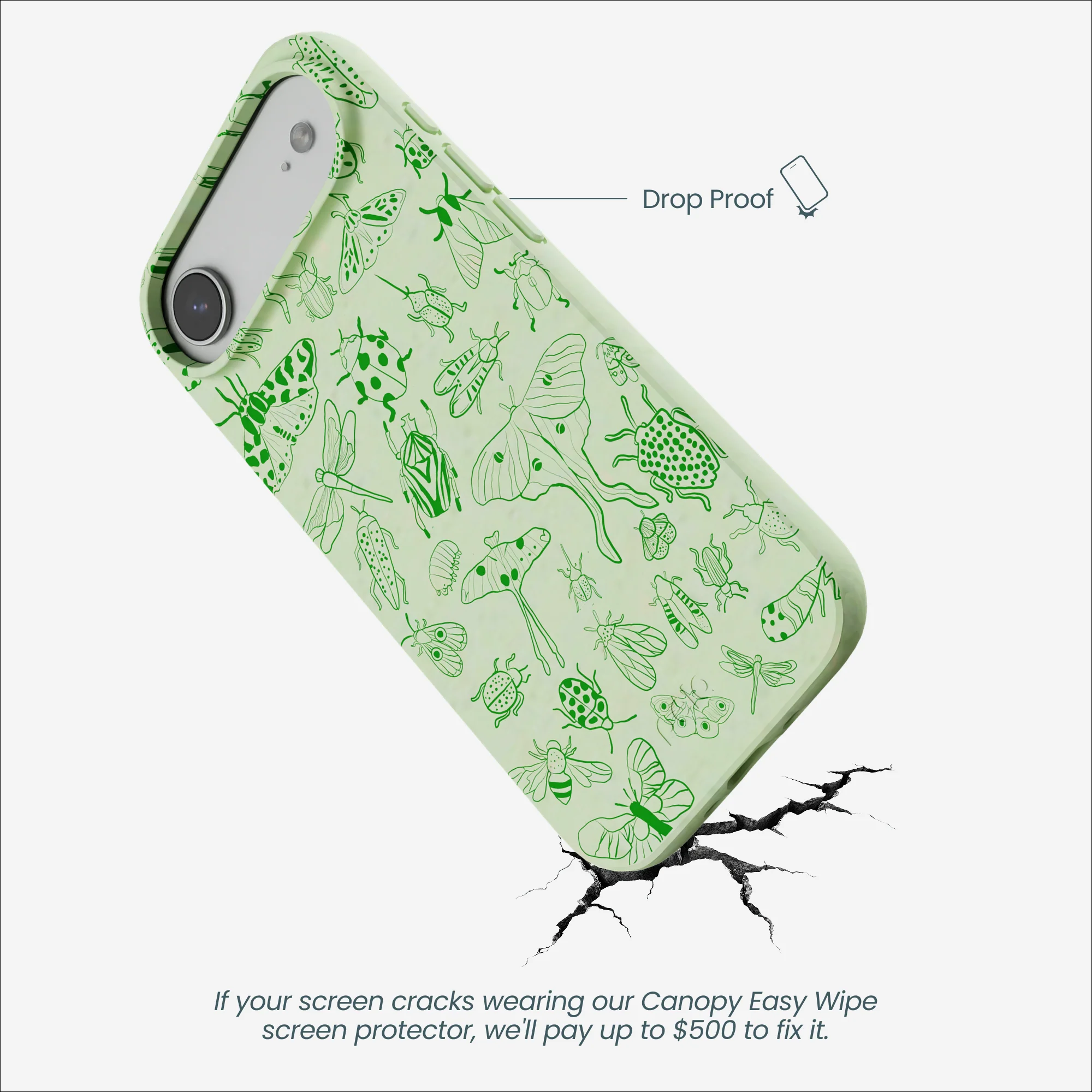 Sage Green Linear Entomology iPhone Air Case - Image 5