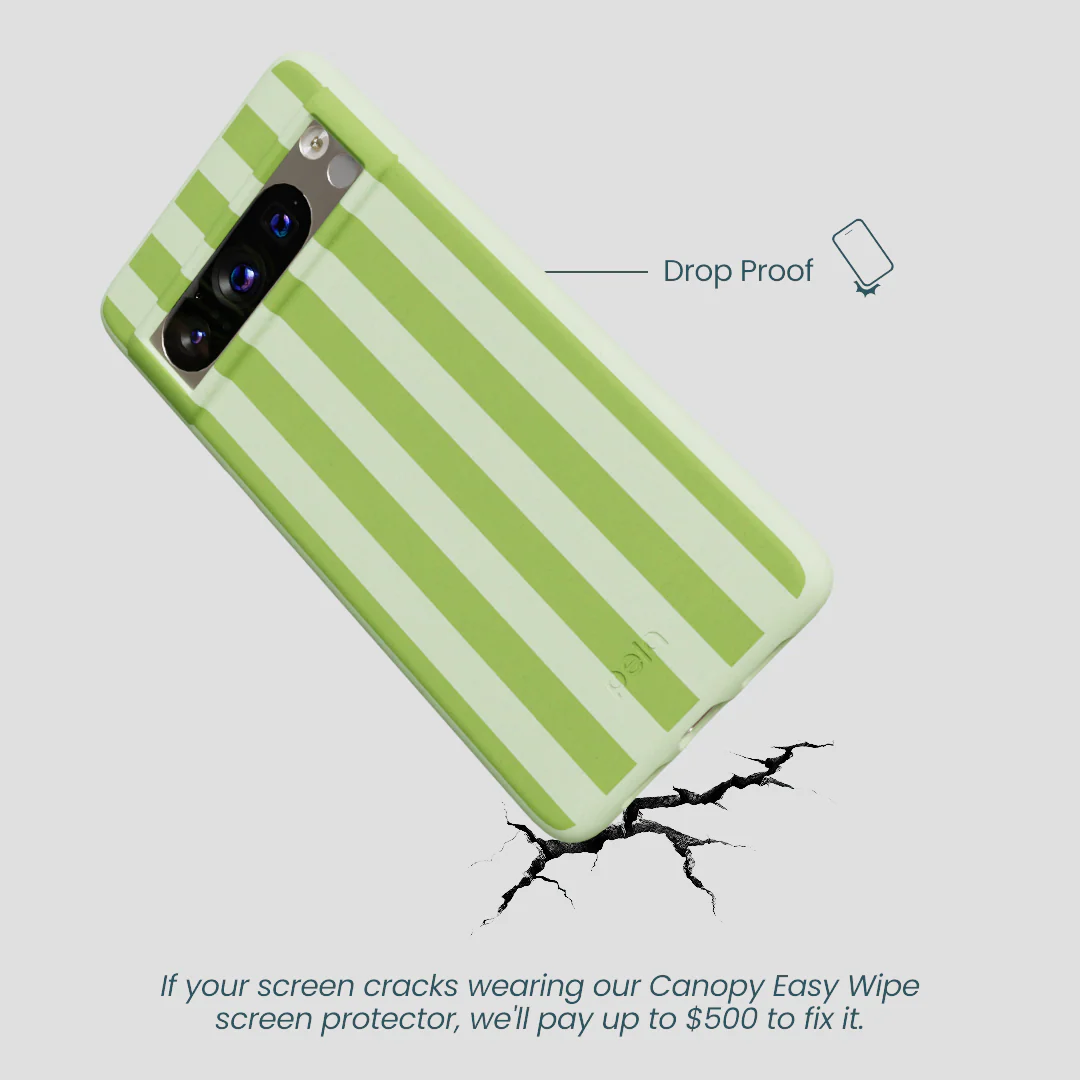 Sage Green Meadow Stripes Google Pixel 8 Pro Case - Image 4