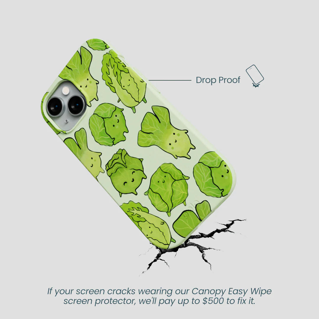 Sage Green Silly Cabbage iPhone 14 Case - Image 5