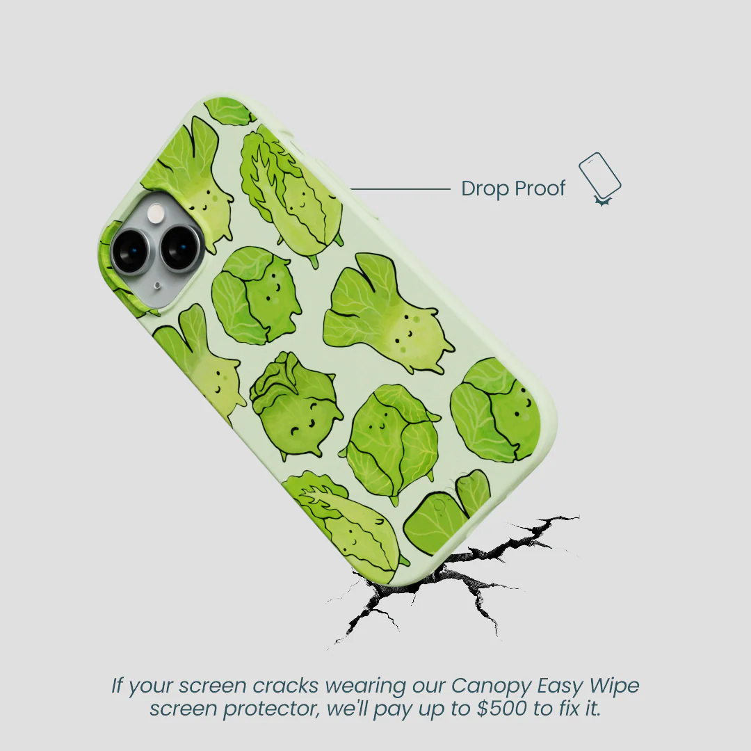 Sage Green Silly Cabbage iPhone 15 Case - Image 5