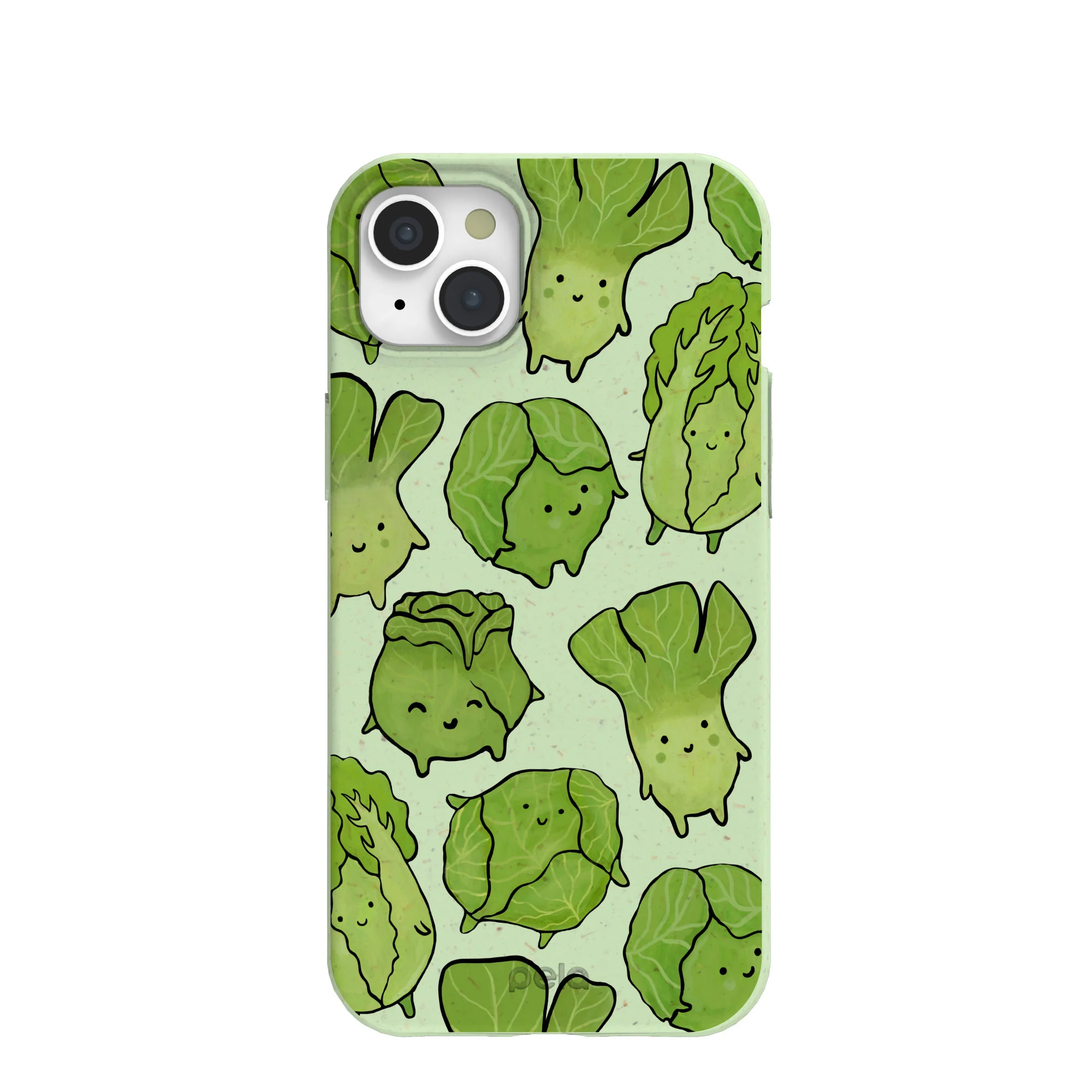 Sage Green Silly Cabbage iPhone 15 Plus Case