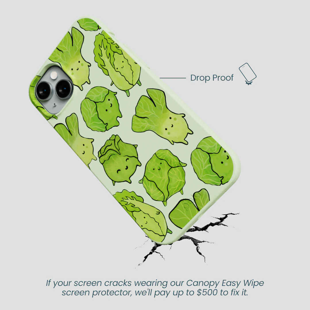 Sage Green Silly Cabbage iPhone 15 Plus Case - Image 5