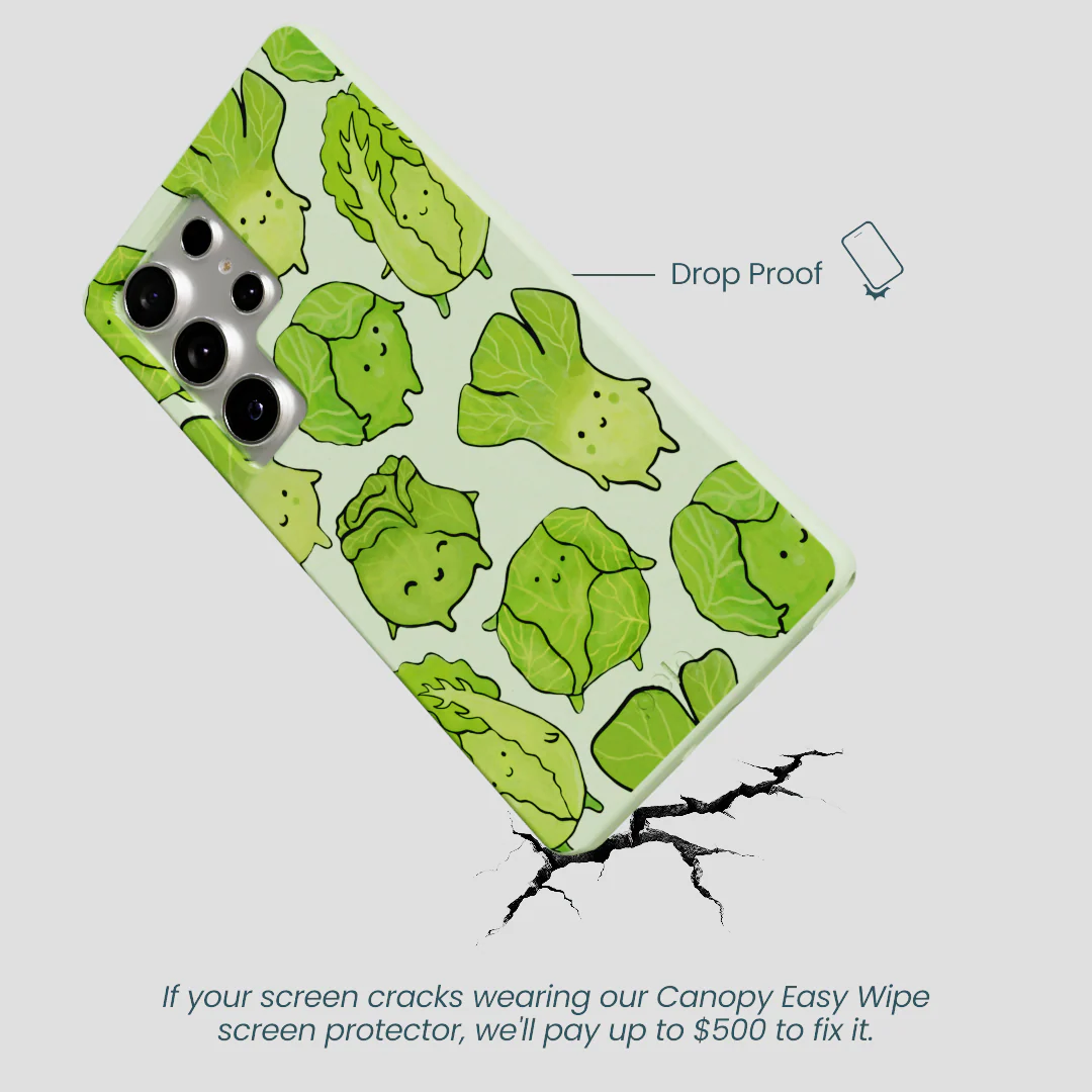 Sage Green Silly Cabbage Samsung Galaxy S25 Ultra Case - Image 5