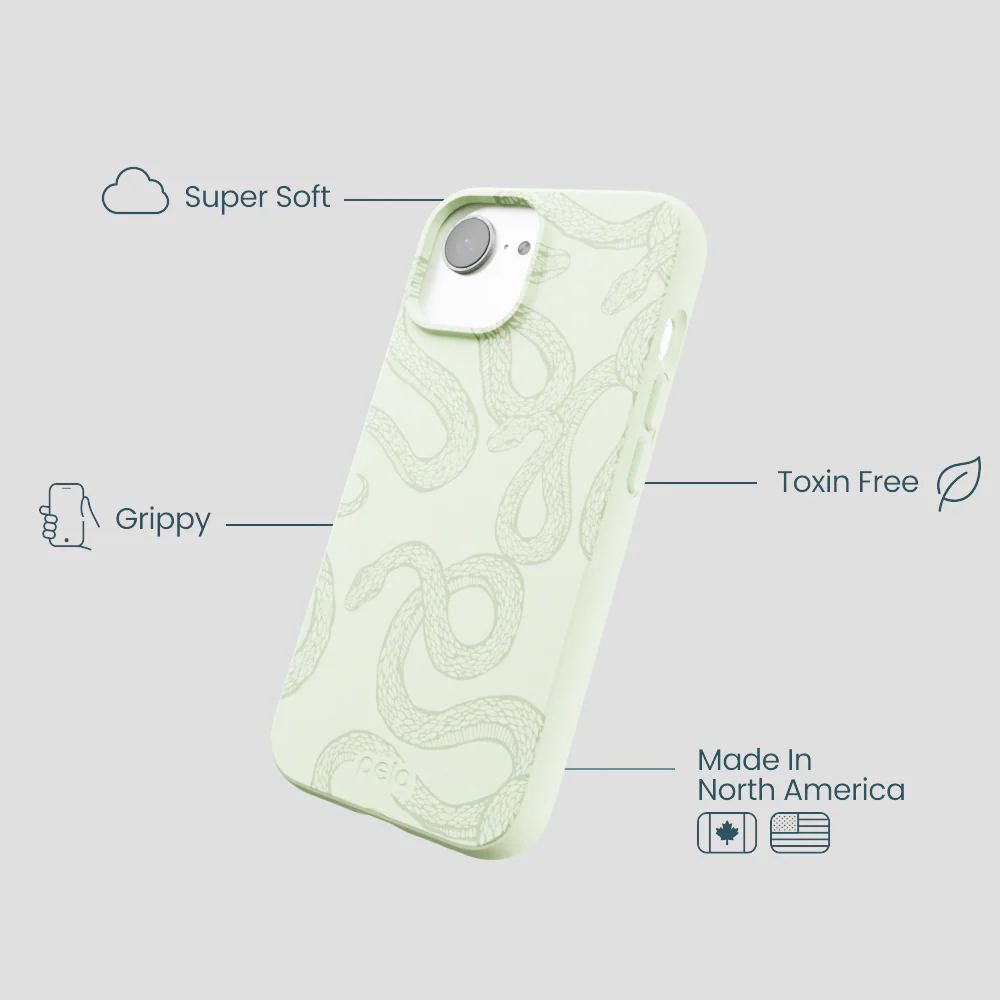Sage Green Snaky iPhone 16e/17e Case - Image 4