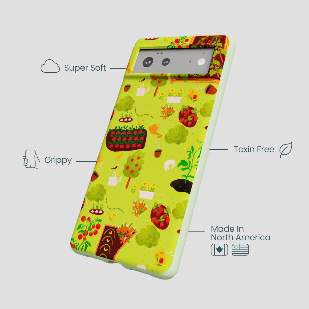 Sage Green Spring Garden Google Pixel 6a Case - Image 3