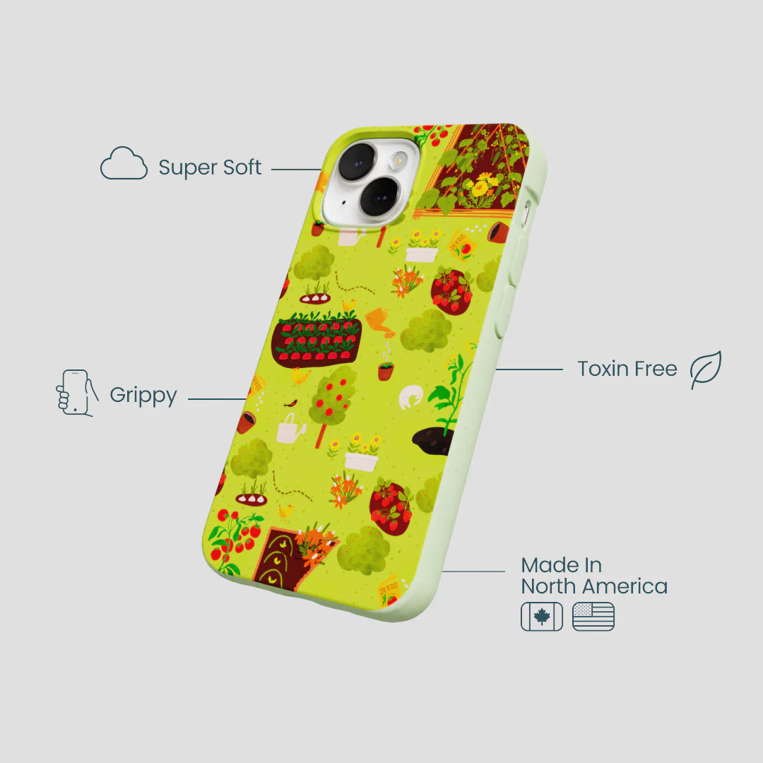 Sage Green Spring Garden iPhone 13 Mini Case - Image 4