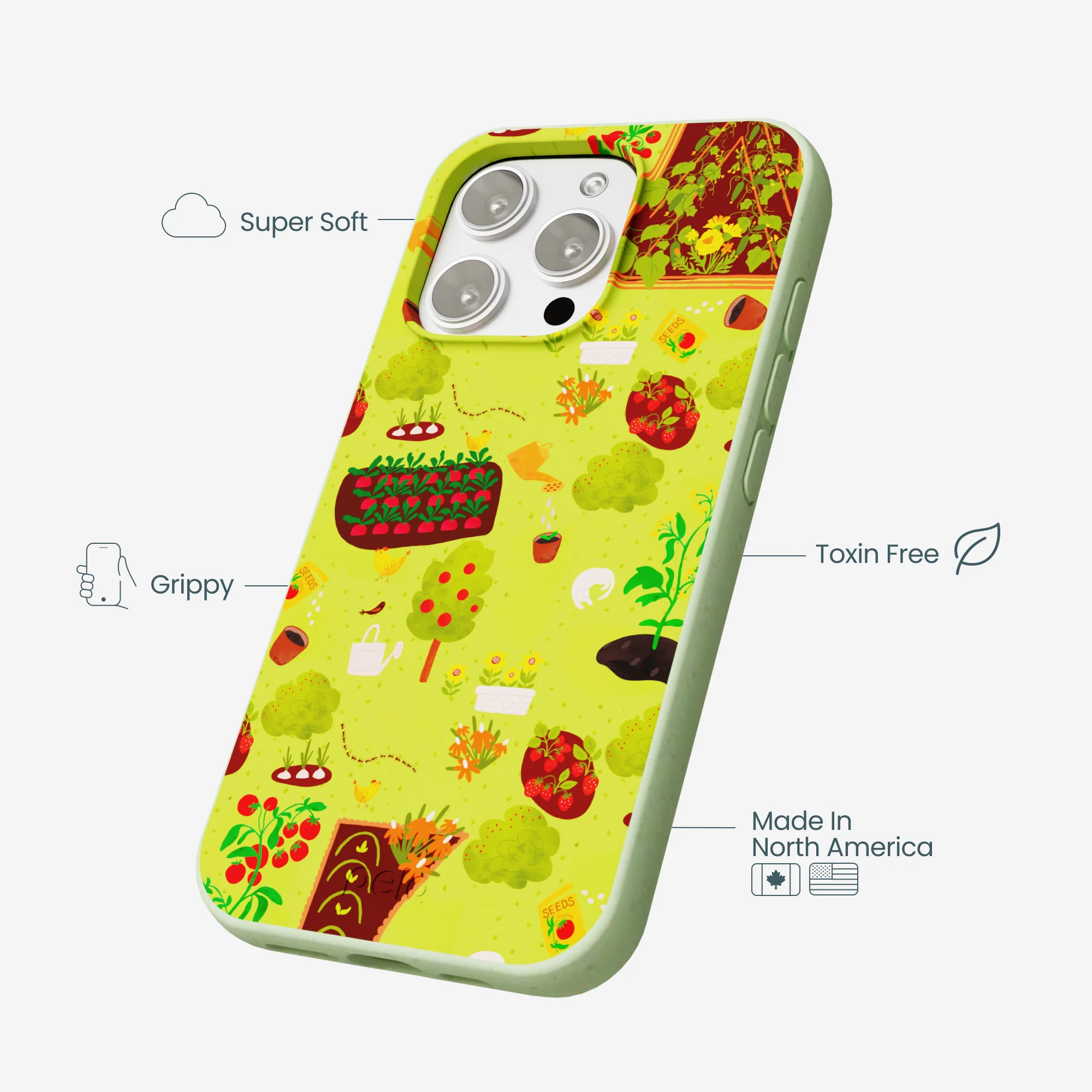 Sage Green Spring Garden iPhone 16 Pro Max Case - Image 4