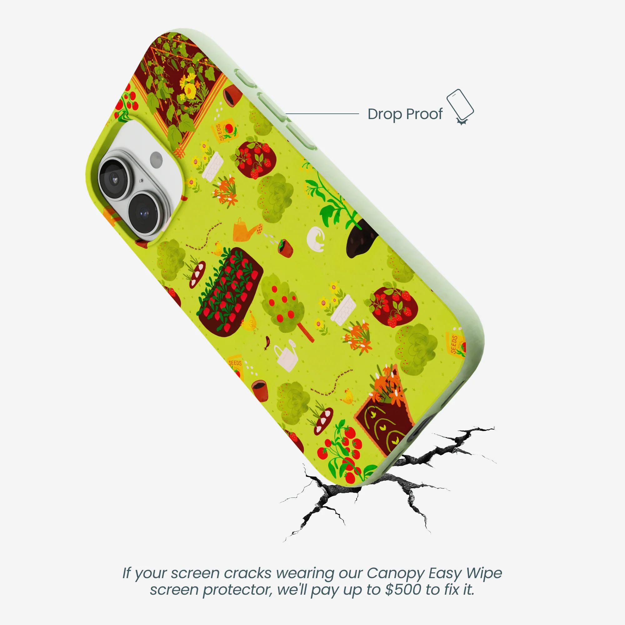 Sage Green Spring Garden iPhone 17 Case - Image 5