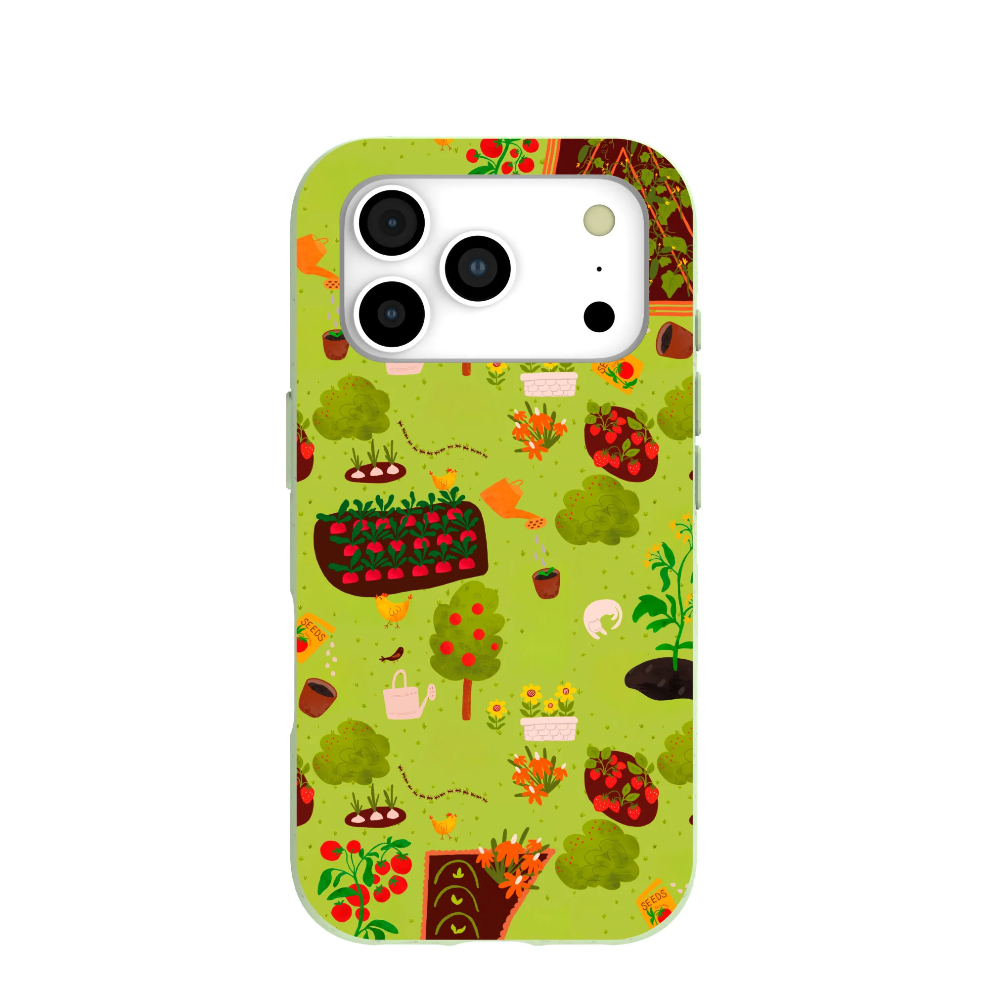Sage Green Spring Garden iPhone 17 Pro Case