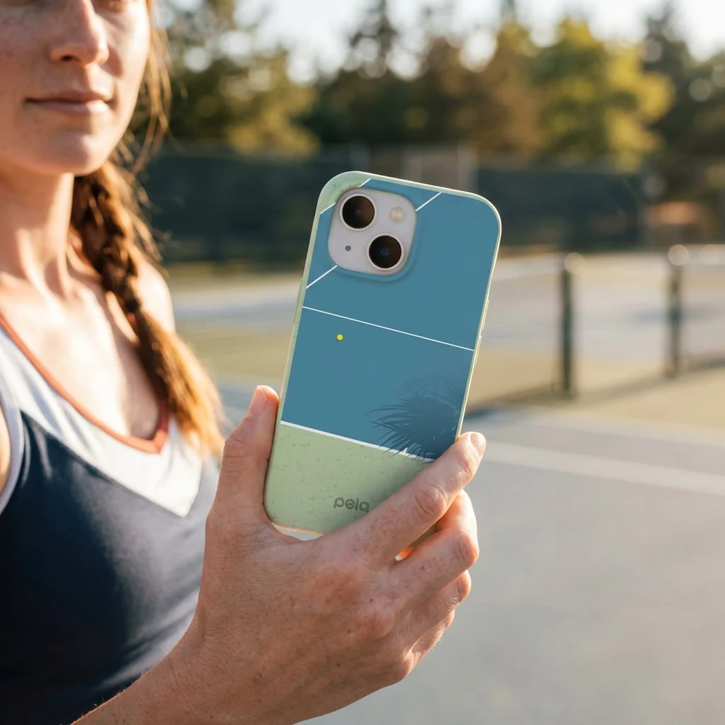 Sage Green Tennis Court iPhone 16 Case - Image 2