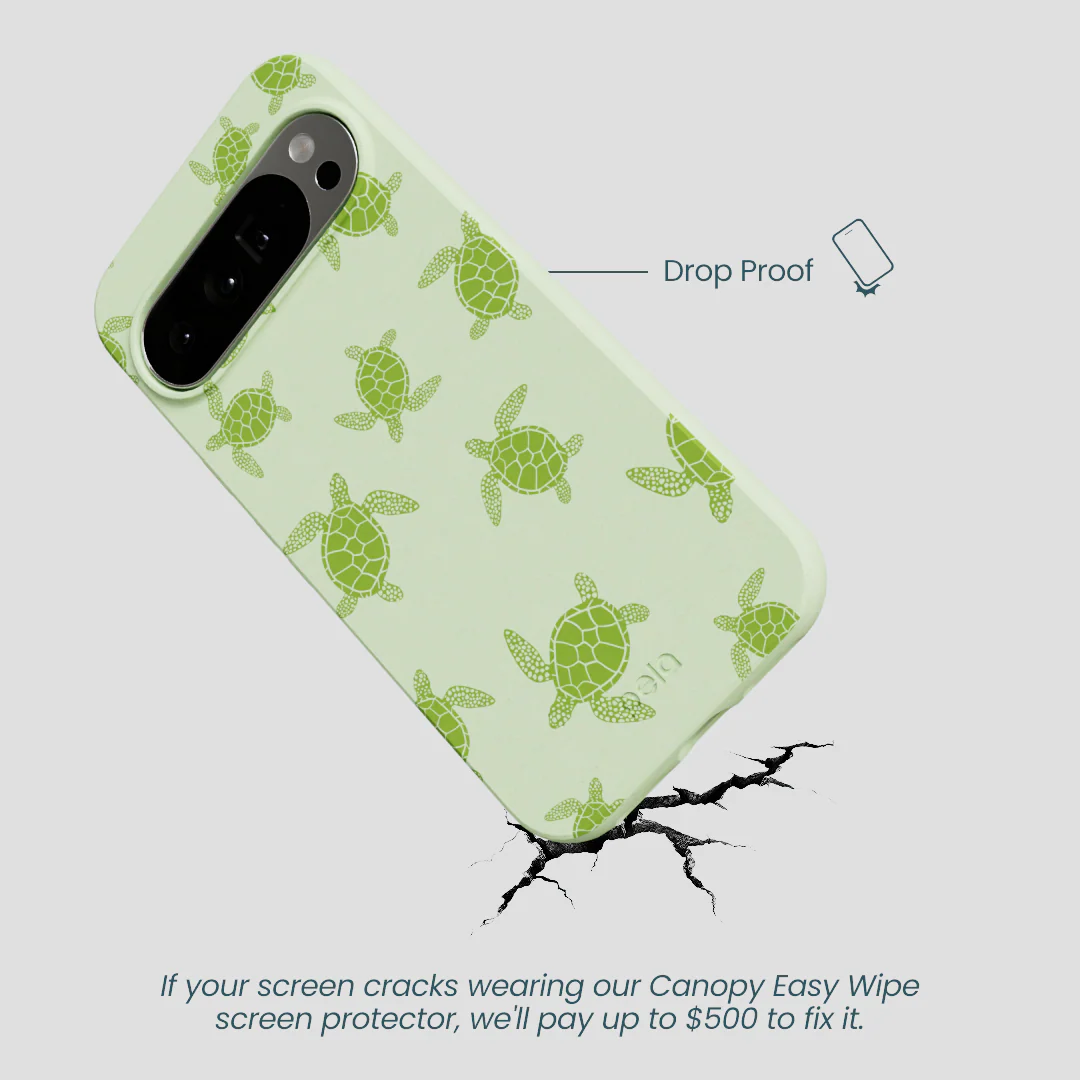 Sage Green Tiny Turtles Google Pixel 10 Pro XL Case - Image 5