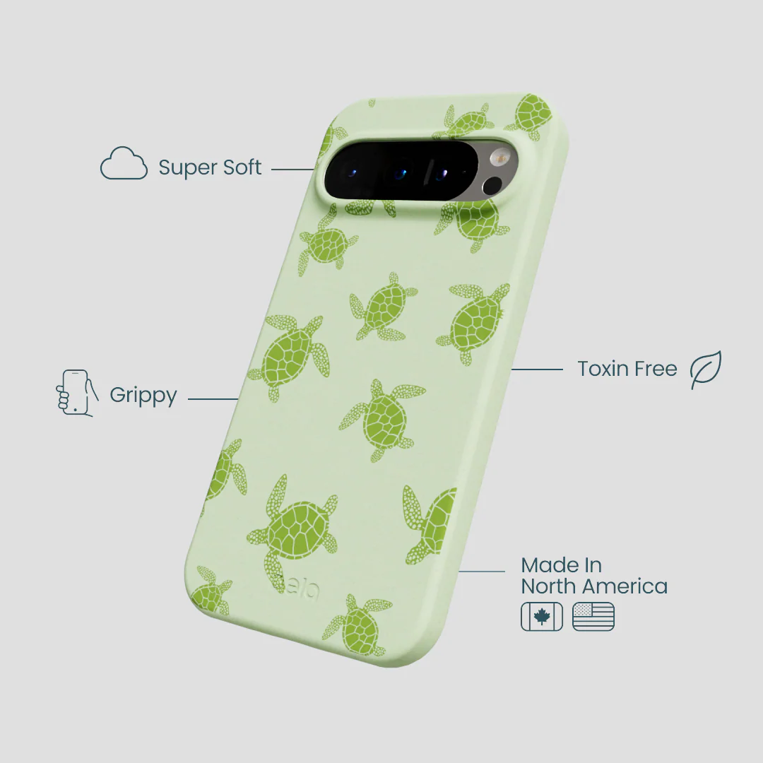 Sage Green Tiny Turtles Google Pixel 9/9 Pro Case - Image 4