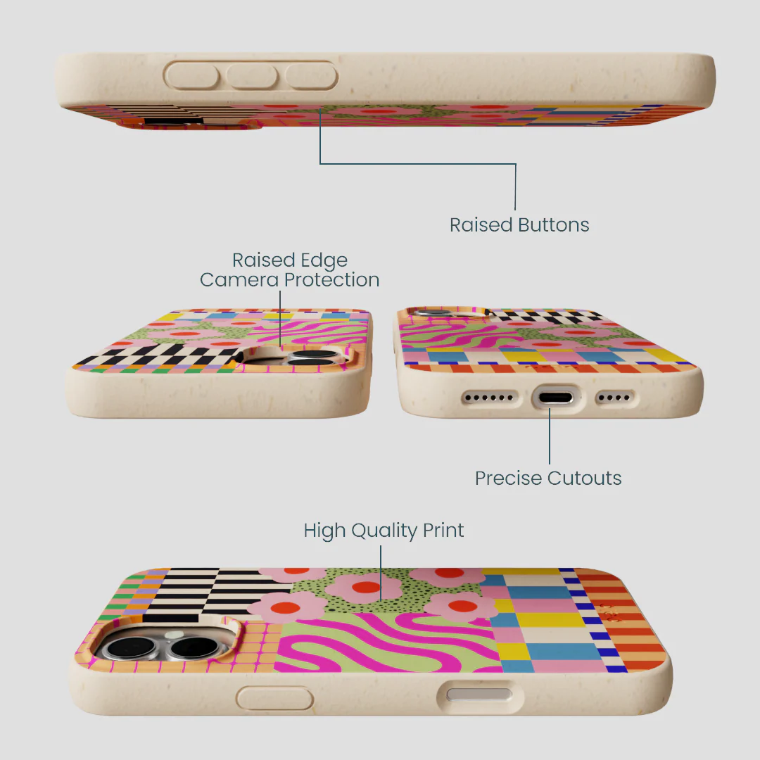 Seashell Abstract Cake iPhone 16 Plus Case - Image 3