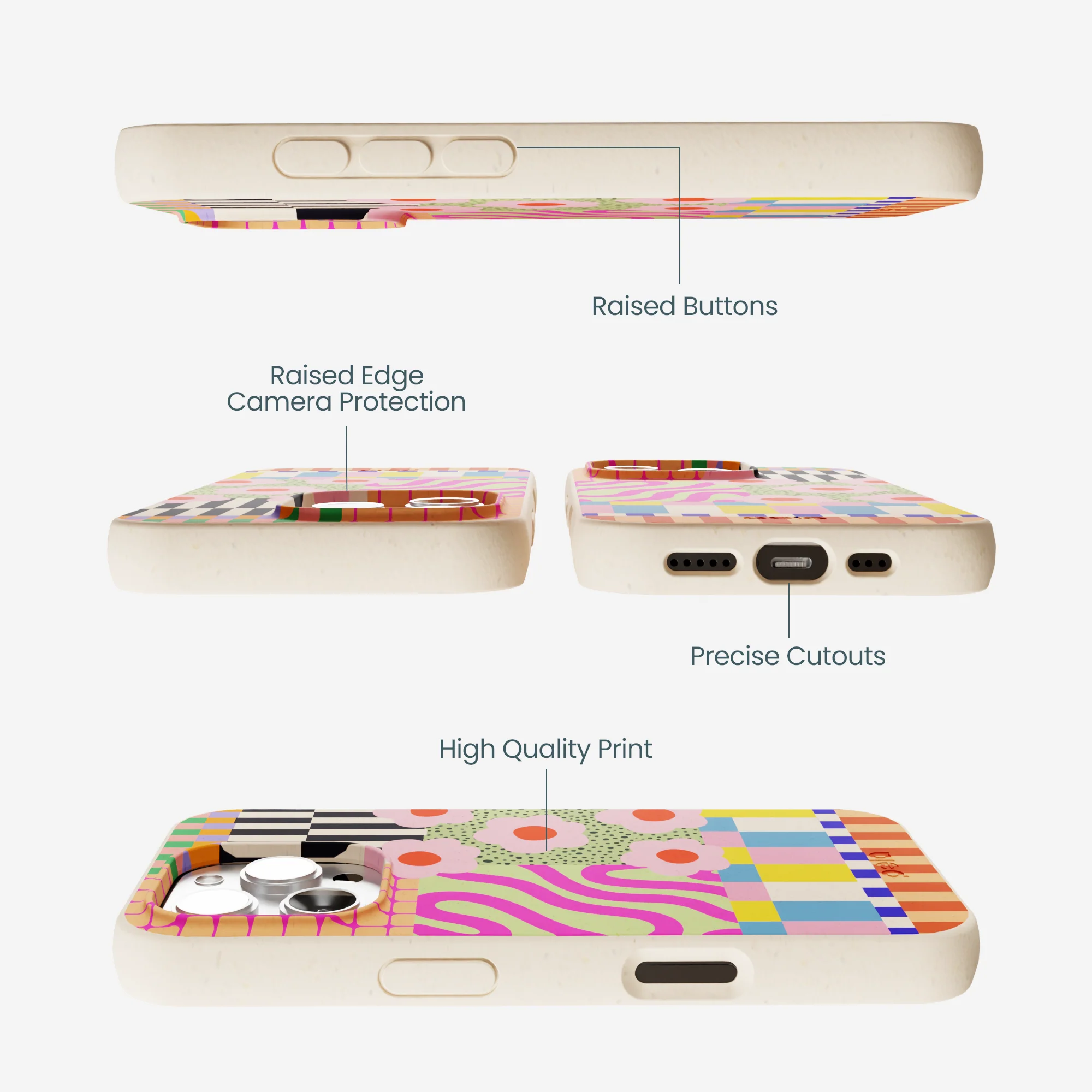 Seashell Abstract Cake iPhone 16 Pro Max Case - Image 3