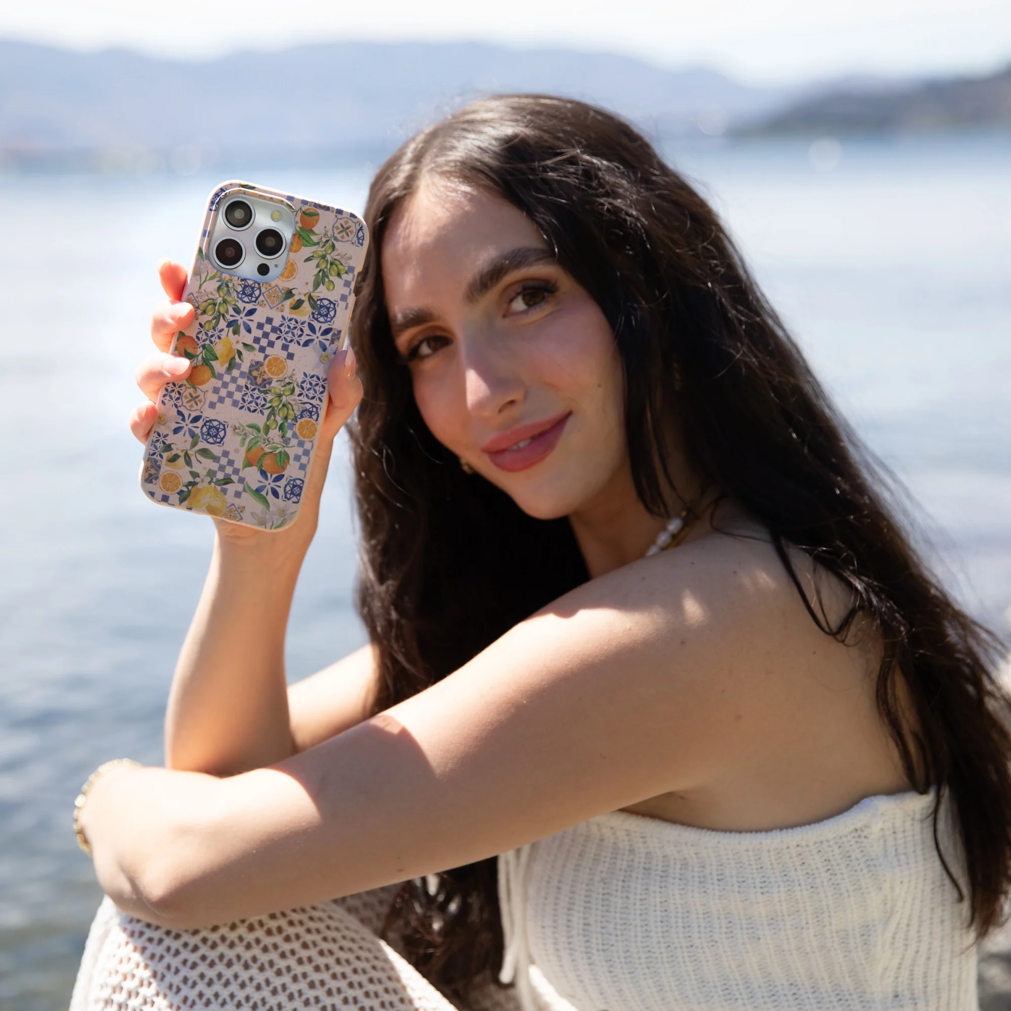 Seashell Amalfi Fruits Google Pixel 9a Case - Image 2