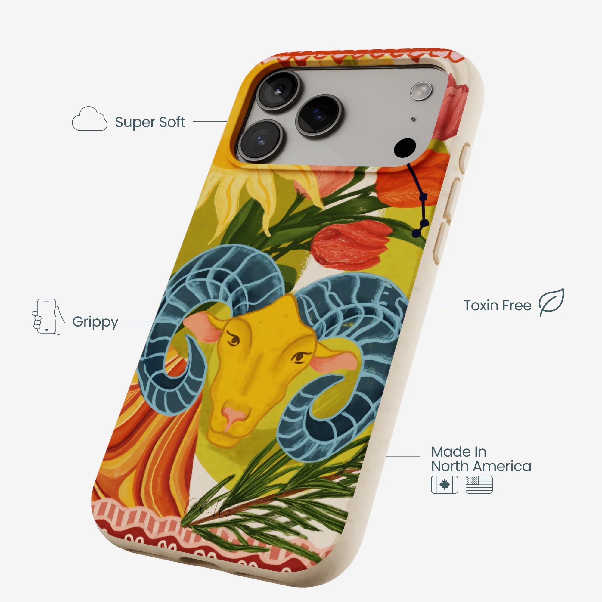 Seashell Aries Ram iPhone 17 Pro Max Case - Image 4