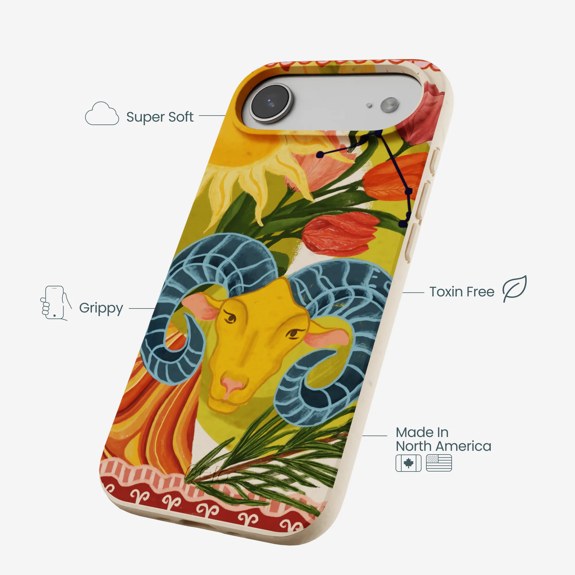 Seashell Aries Ram iPhone Air Case - Image 4