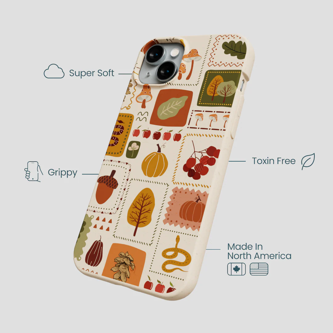 Seashell Autumn Patch iPhone 14 Plus Case - Image 4