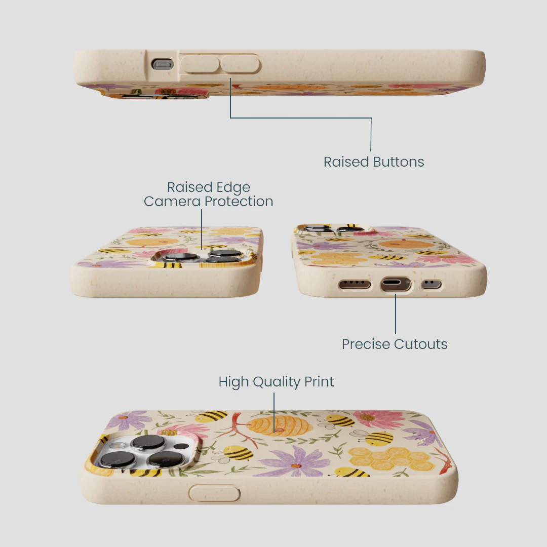 Seashell Bee Life iPhone 13 Pro Case - Image 3