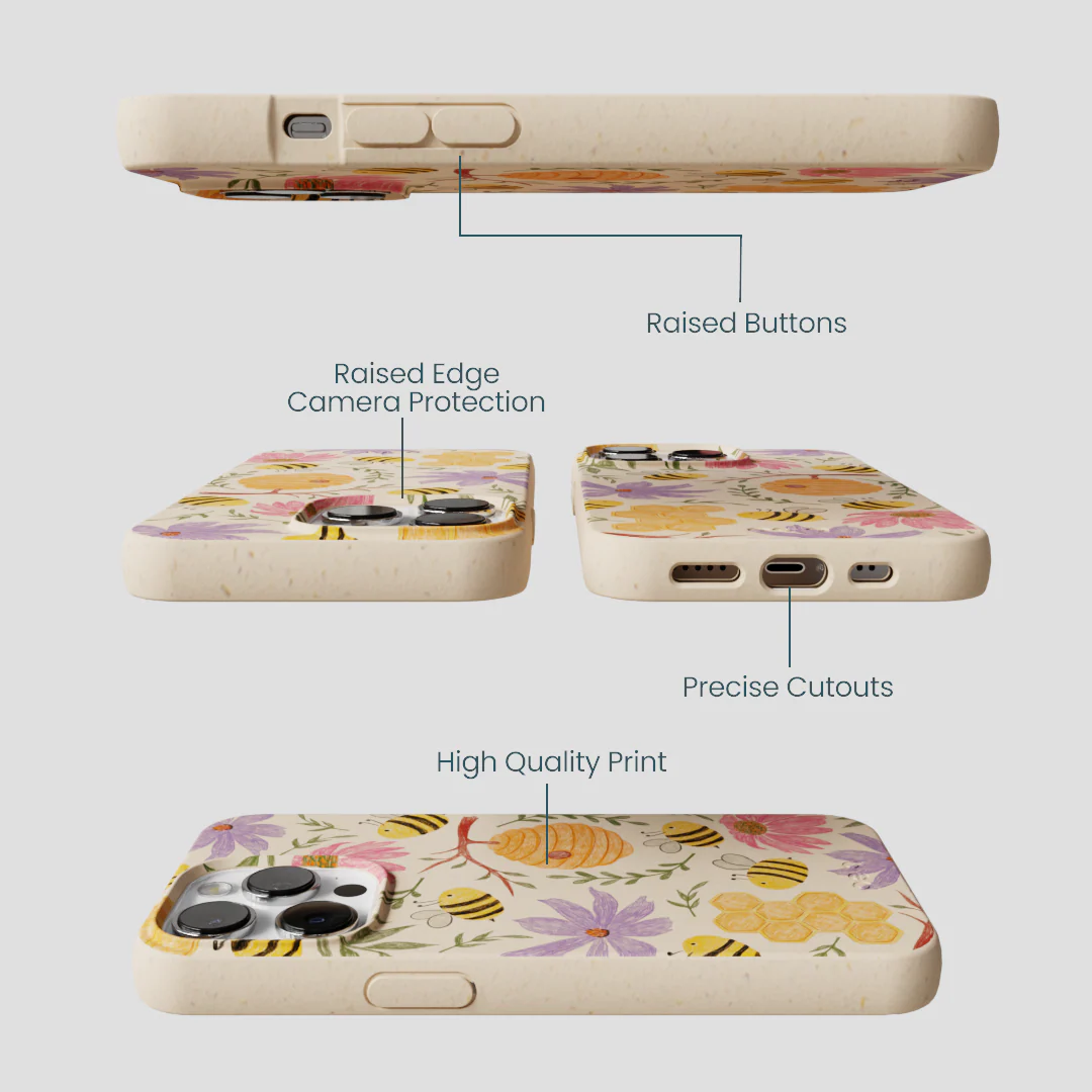 Seashell Bee Life iPhone 13 Pro Max Case - Image 3