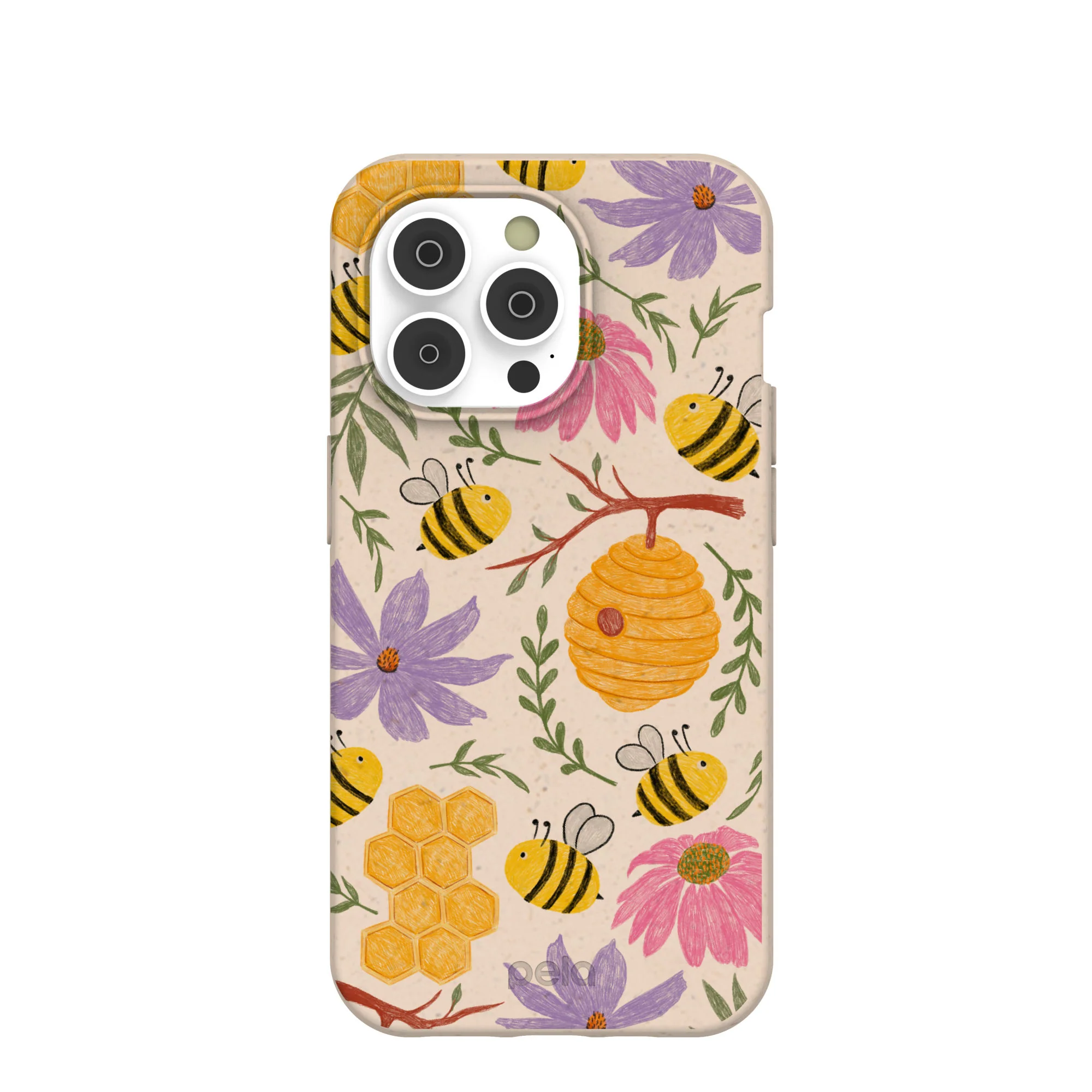 Seashell Bee Life iPhone 14 Pro Case