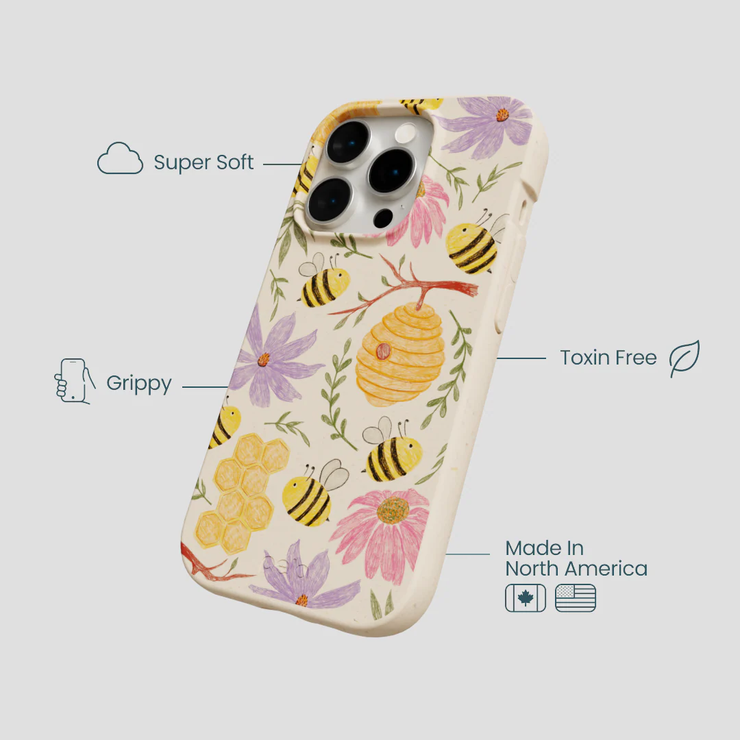 Seashell Bee Life iPhone 14 Pro Case - Image 4