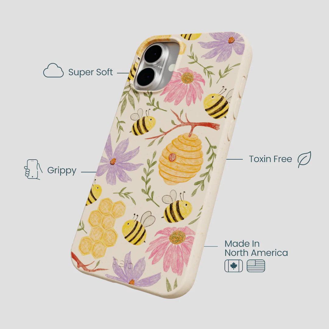 Seashell Bee Life iPhone 16 Plus Case - Image 4