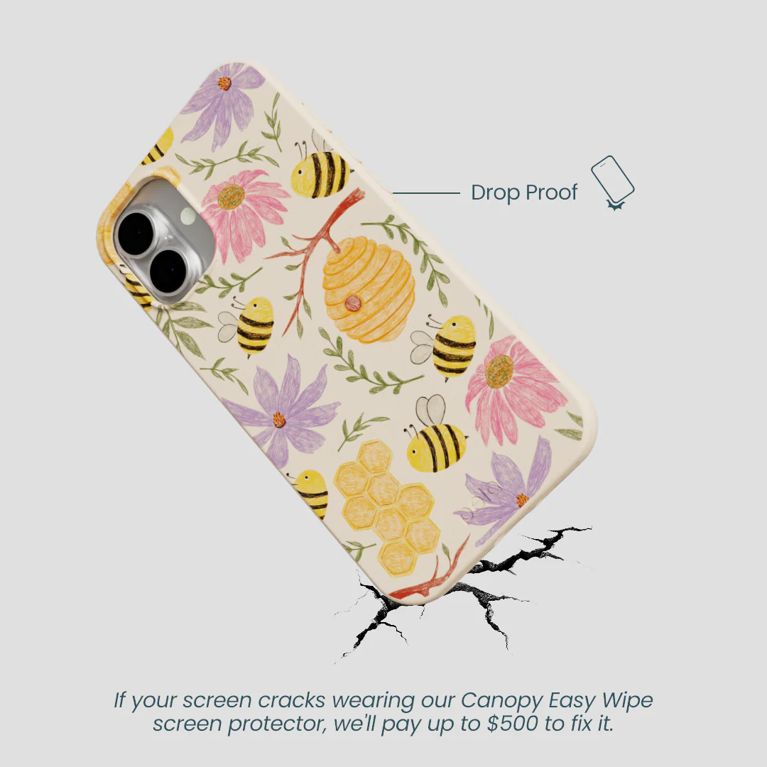 Seashell Bee Life iPhone 16 Plus Case - Image 5