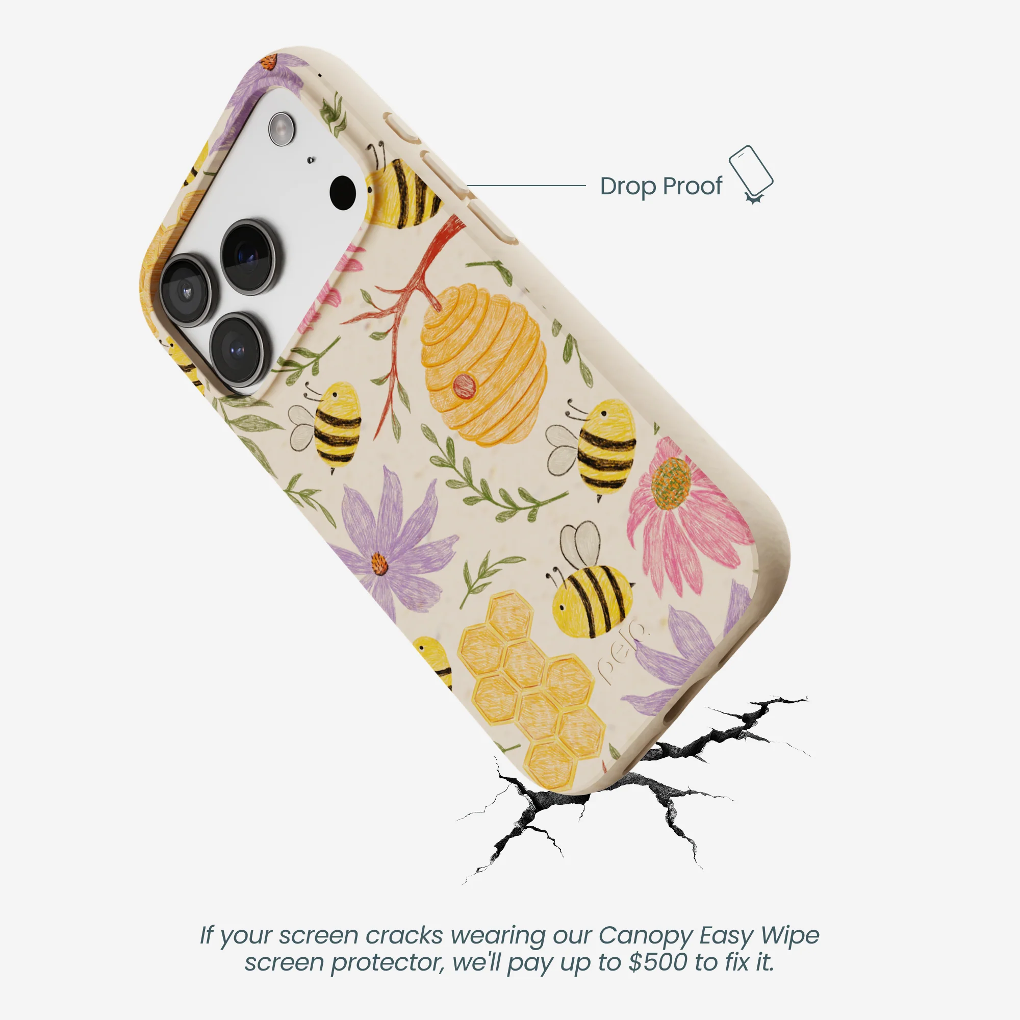 Seashell Bee Life iPhone 17 Pro Case - Image 5