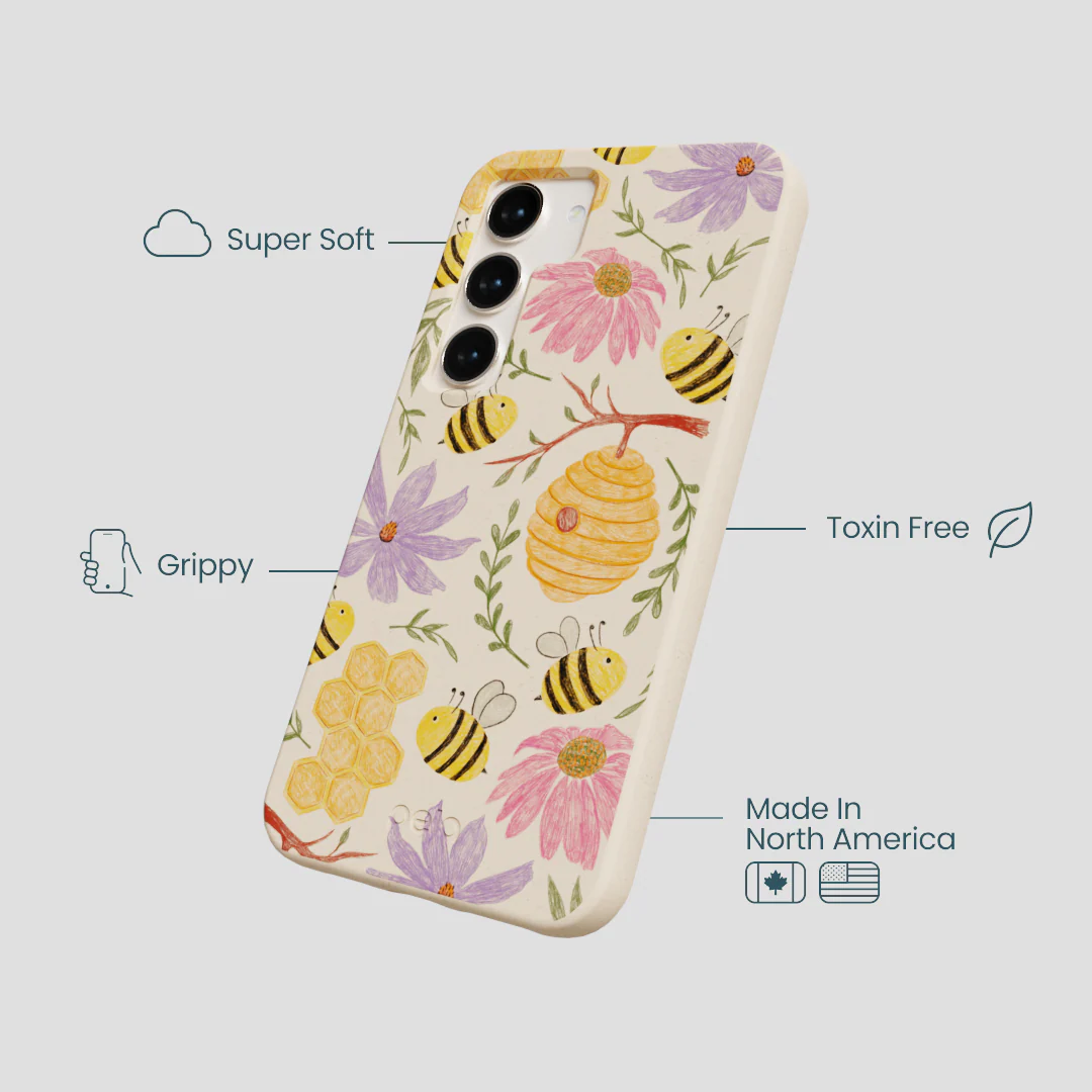 Seashell Bee Life Samsung Galaxy S24 Case - Image 4