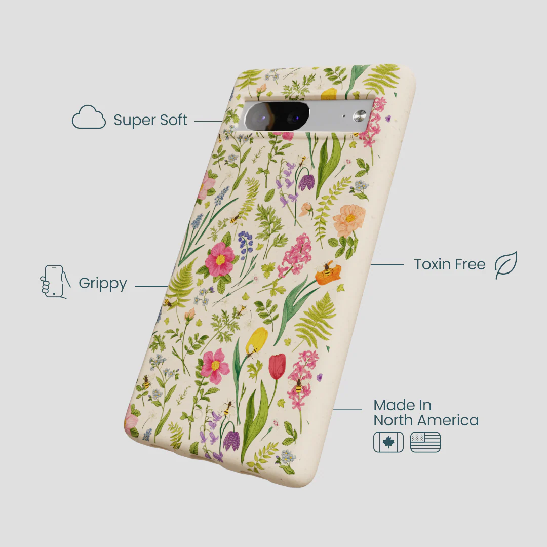Seashell Bee Meadow Google Pixel 7a Case - Image 3
