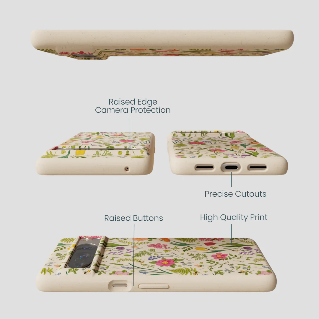 Seashell Bee Meadow Google Pixel 8 Pro Case - Image 2